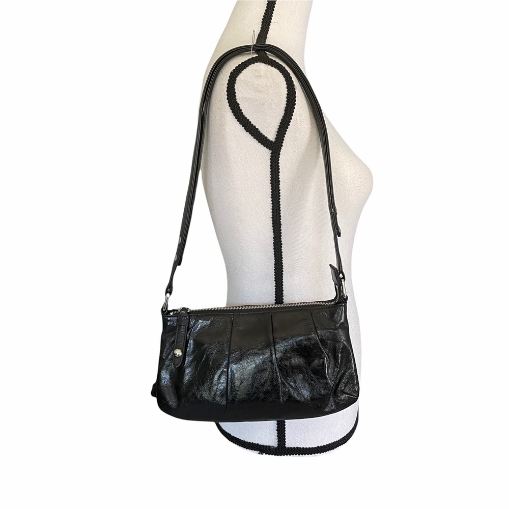 HOBO black leather shoulder bag